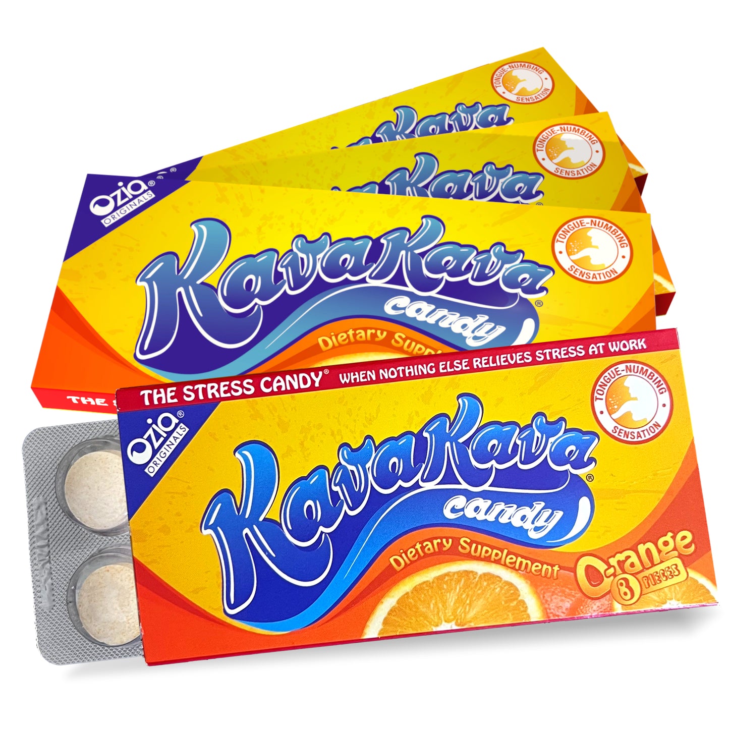 Kava Kava Candy Orange -  4 Packs