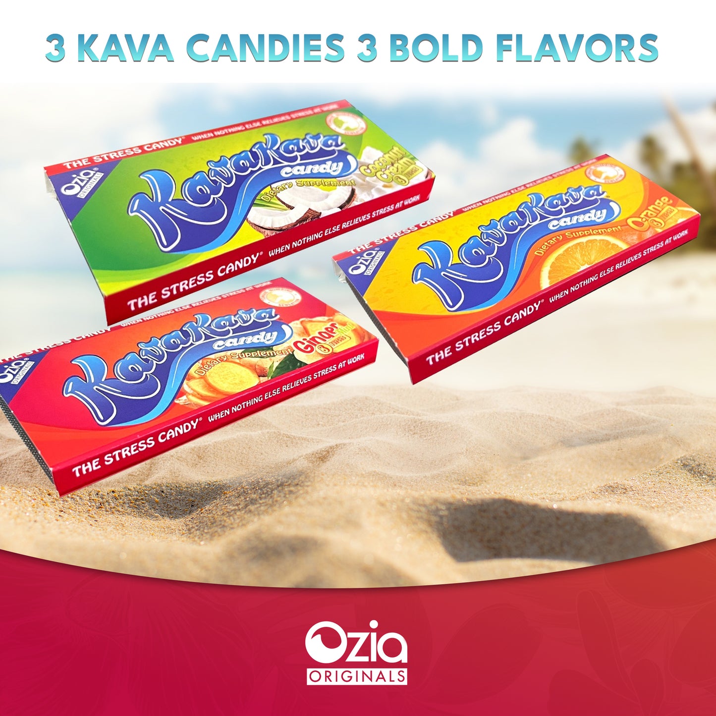 Kava Kava Candy Ginger Mint - 4 Packs