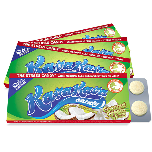 Kava Kava Candy Coconut Cream - 4 Packs