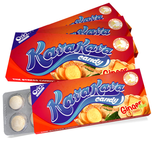 Kava Kava Candy Ginger Mint - 4 Packs