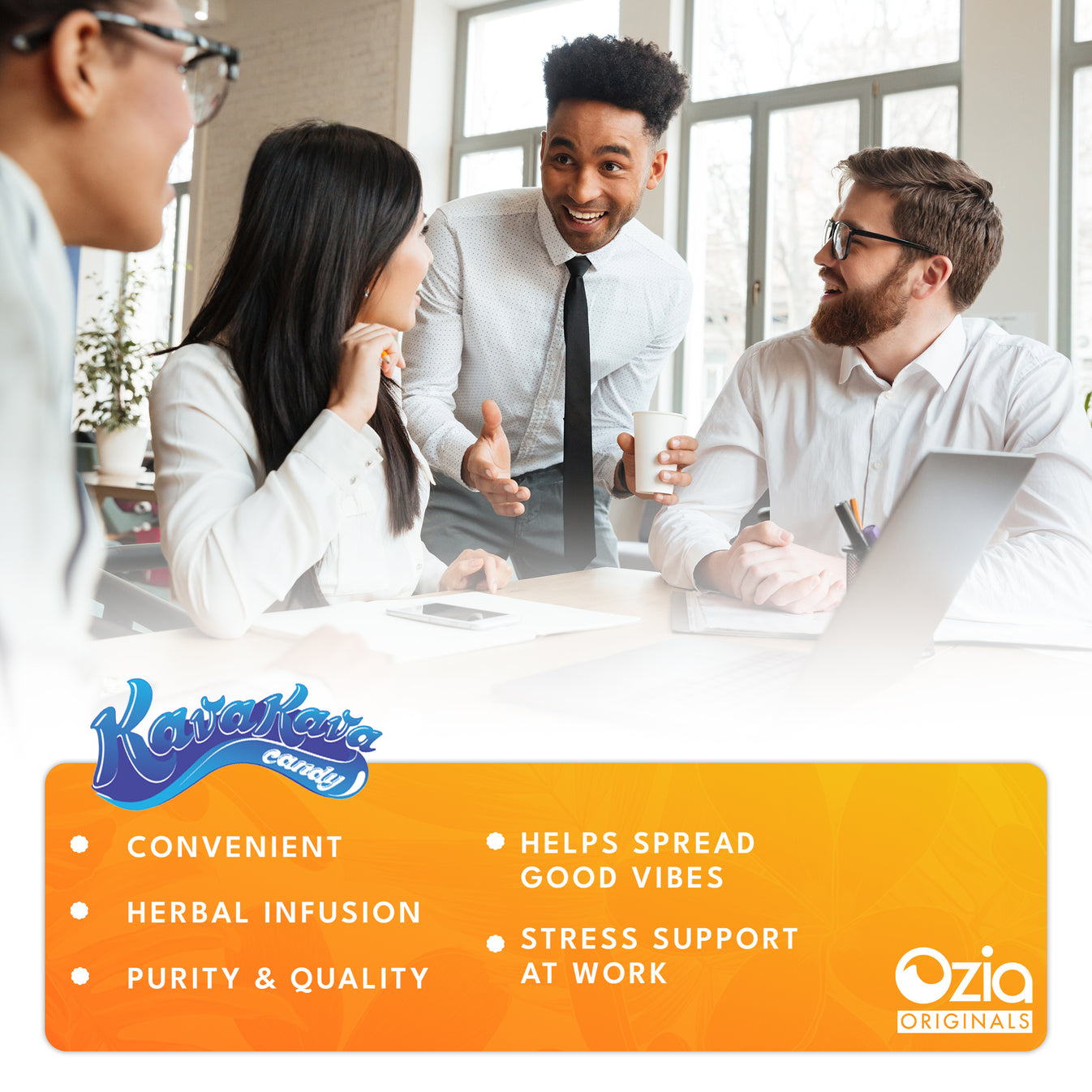 Kava Kava Candy Orange 1 Box (12 Individual packs)