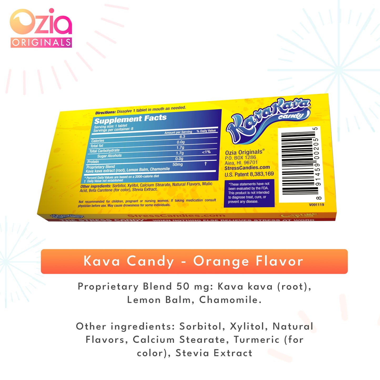 Kava Kava Candy Orange -  4 Packs